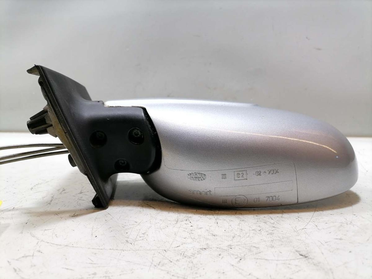 Smart ForTwo Coupe 450 original Au&szlig;enspiegel links EB2 Silber manuell BJ03